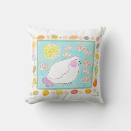 Cojín Decorativo Peace Dove with flowers pillow