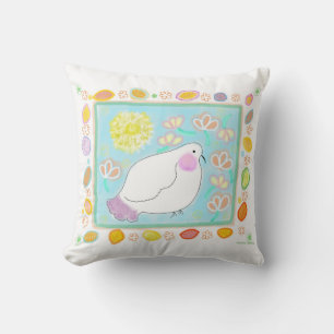 Cojín Decorativo Peace Dove with flowers pillow