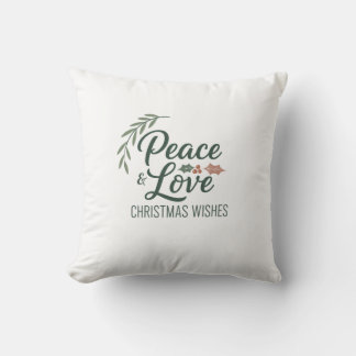 Cojín Decorativo Peace & Love Christmas Pillow