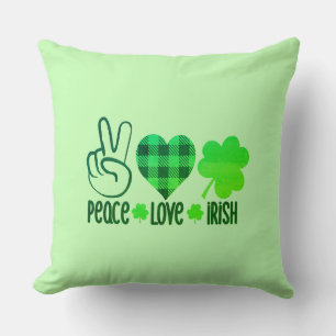 Cojín Decorativo Peace Love Irish-66677