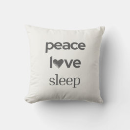 Cojín Decorativo Peace Love Sleep -Reversible Cozy Modern Lifestyle