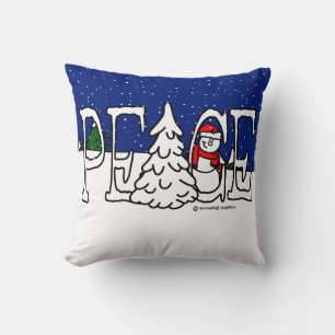 Cojín Decorativo Peace Snowman