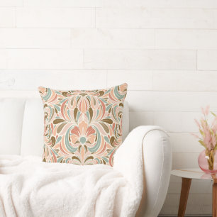 Cojín Decorativo Peach, Aqua, Taupe