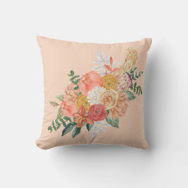 Cojín Decorativo Peach Blossom Bouquet Pillow