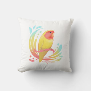 Cojín Decorativo Peach Faced Lutino Lovebird