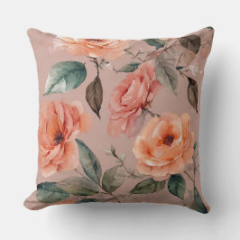 Cojín Decorativo Peach Floral