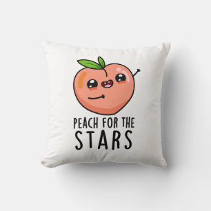 Cojín Decorativo Peach For The Stars Funny Fruit Pun