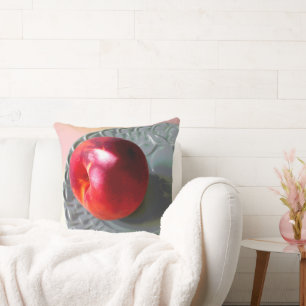 Cojín Decorativo Peach fresco bajo la luz del sol