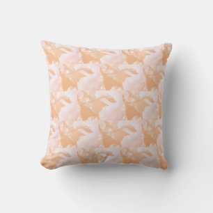 Cojín Decorativo Peach Fuzz Abstract Floral