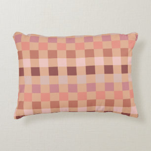 Cojín Decorativo Peach Fuzz Checkerboard