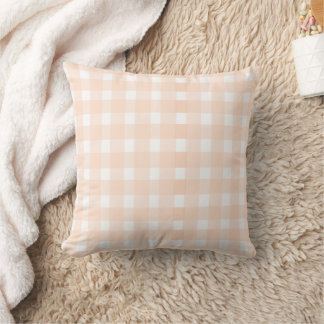 Cojín Decorativo Peach Gingham Pillow