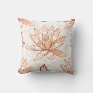 Cojín decorativo Peach Lotus Blossom