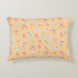 Cojín Decorativo Peach teddy nursey pillow