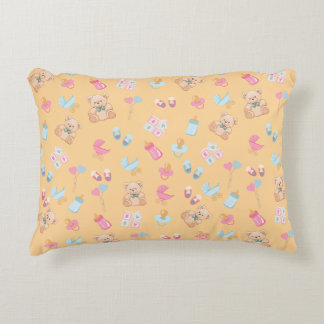 Cojín Decorativo Peach teddy nursey pillow