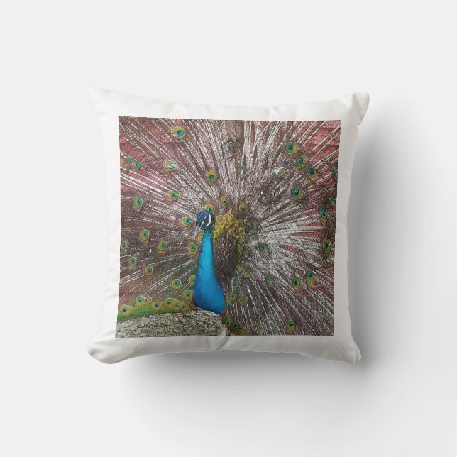 Cojín Decorativo Peacock (Anverso)