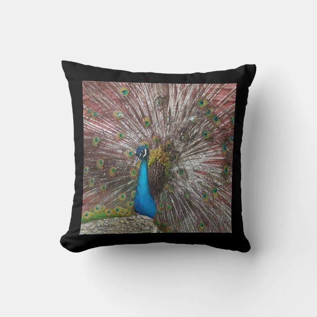 Cojín Decorativo Peacock (Anverso)