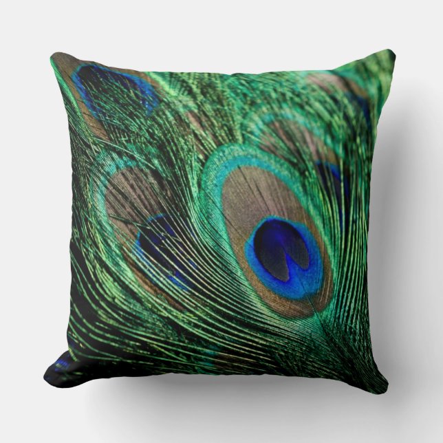 Cojín Decorativo Peacock Feather Lucky (Anverso)