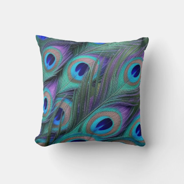Cojín Decorativo Peacock Feathers (Anverso)