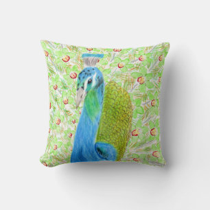 Cojín Decorativo Peacock floral