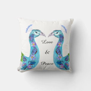 Cojín Decorativo Peacock floral