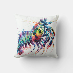 Cojín Decorativo Peacock Mantis Shrimp Watercolor IREF298 - Waterco