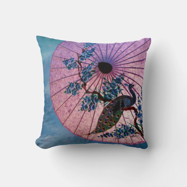 Cojín Decorativo Peacock Parasol Pillow (Anverso)
