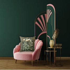 Cojín Decorativo Peacock romántico y modernista margarita