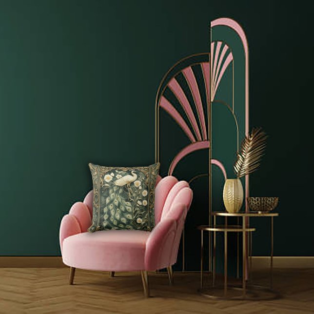 Cojín Decorativo Peacock romántico y modernista margarita (Subido por el creador)