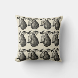 Cojín Decorativo Pear Pattern Vintage Fruit Rustic Pears Decour