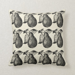 Cojín Decorativo Pear Pattern Vintage Fruit Rustic Pears Decour
