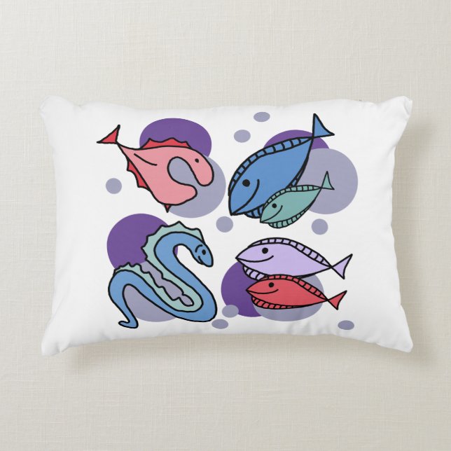 Cojín Decorativo Peces (Anverso)