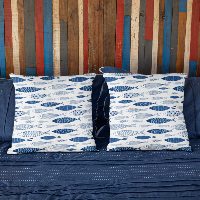 Cojín Decorativo Peces azules (Subido por el creador)