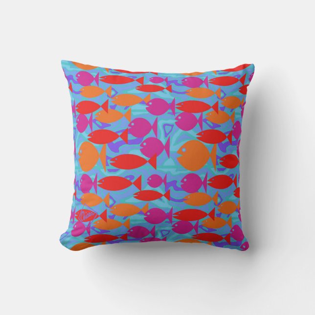 Cojín Decorativo Peces tropicales (Anverso)