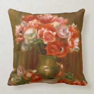 Cojín Decorativo Pedro anémonas de Renoir un  