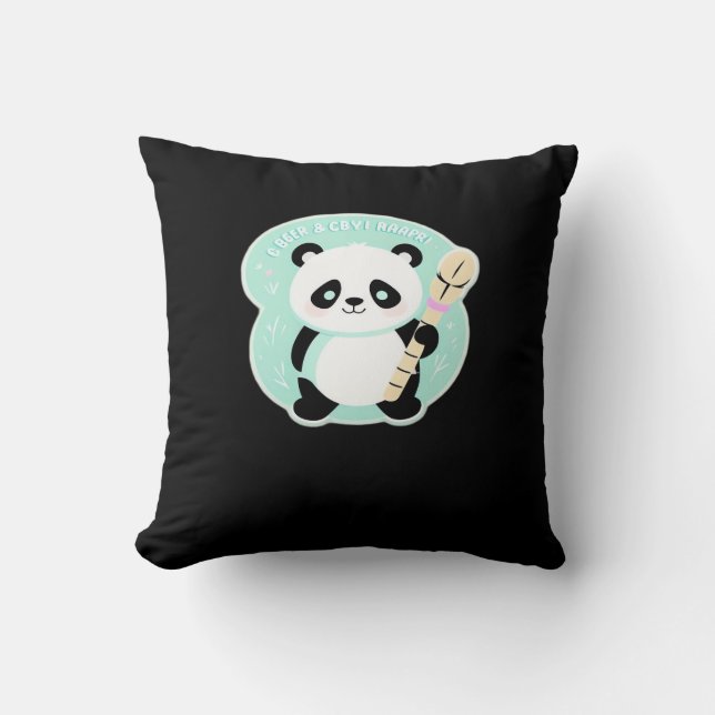 Cojín Decorativo Peekabo Panda (Anverso)
