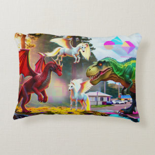 Cojín Decorativo Pegaso, Dragón, Dinosaurio mítico y prehistórico