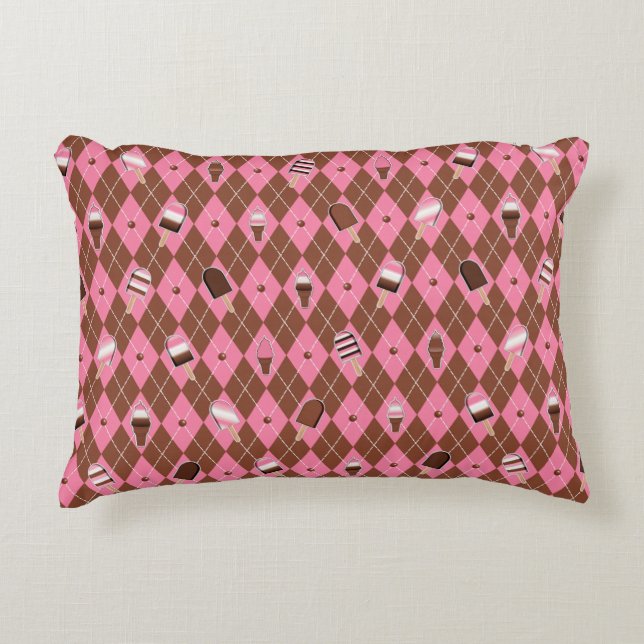 Cojín Decorativo Pegatinas napolitanos Argyle-16x12 Pillow (Anverso)