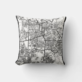 Cojín Decorativo Pekanbaru Indonesia City Map