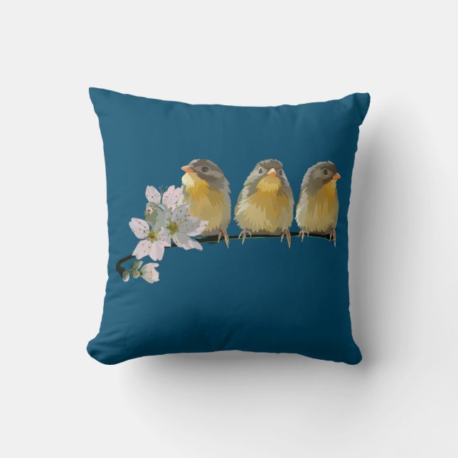 Cojín Decorativo Pekin Robins (Anverso)