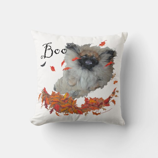 Cojín Decorativo Pekingese Halloween (Anverso)