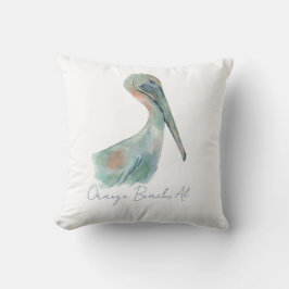 Cojín Decorativo Pelícano acuarela