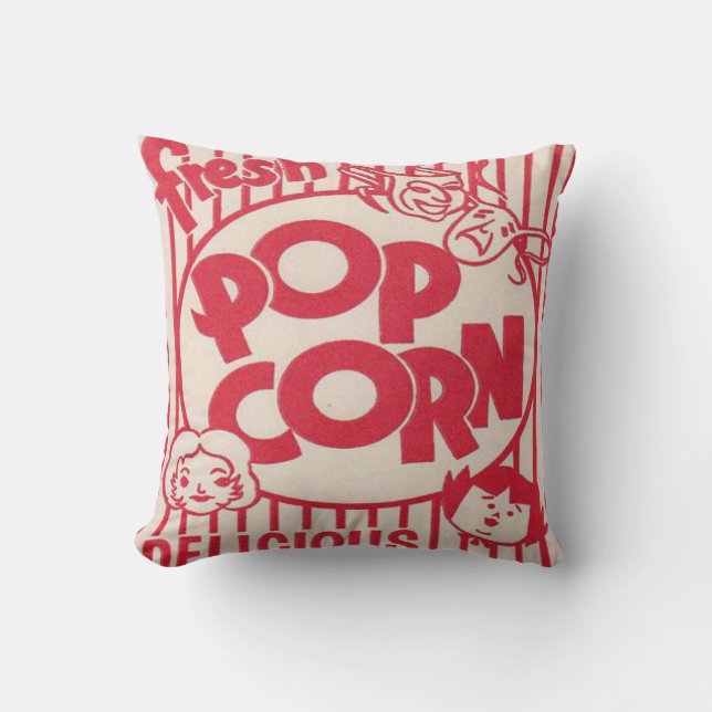COJÍN DECORATIVO ¡PELÍCULA NOCTURNA POPCORN! (Anverso)