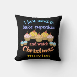 Cojín Decorativo Películas y pasteles de navidades