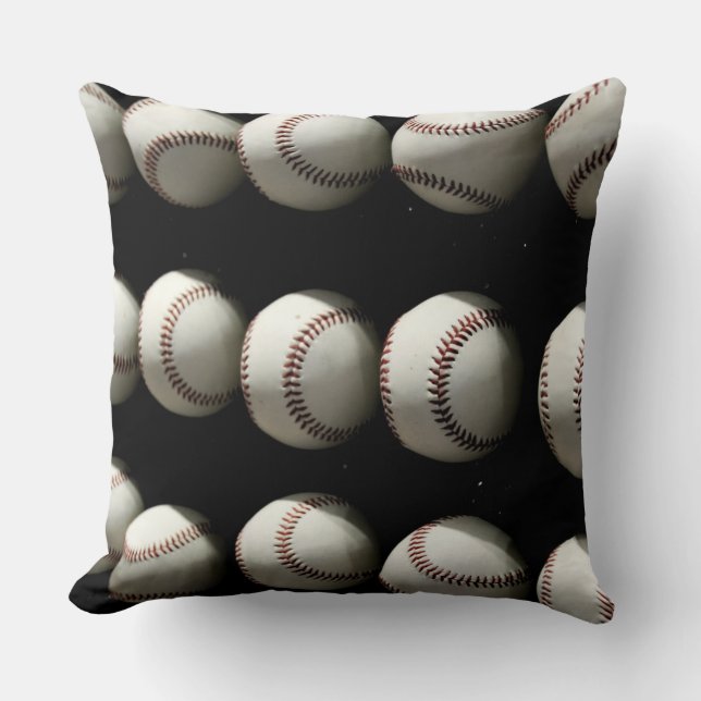 Cojín Decorativo Pelotas de béisbol (Anverso)