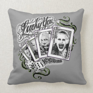 Cojín Decorativo Pelotón del suicidio el   "afortunado usted"