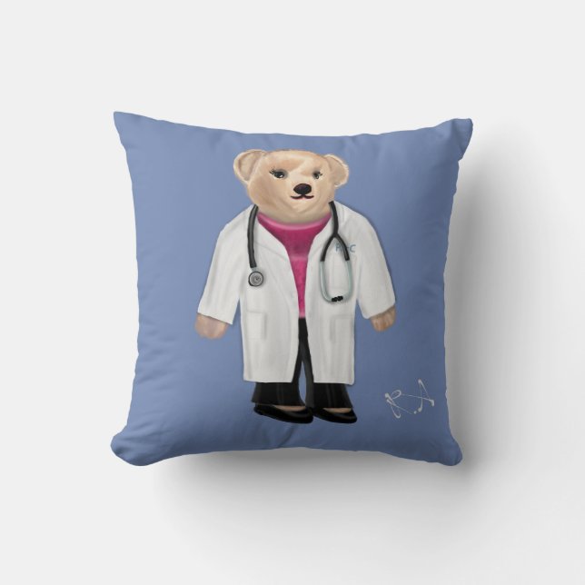 Cojín Decorativo Peluche médico (f) (Anverso)