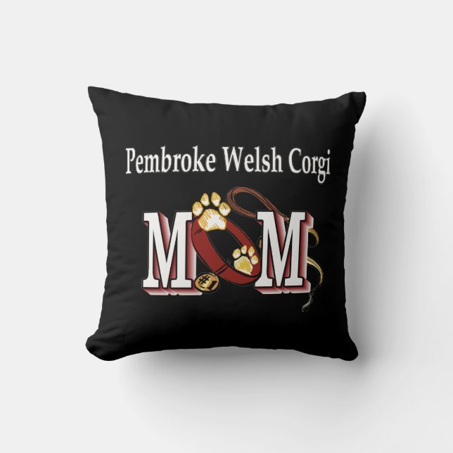 Cojín Decorativo Pembroke Welsh Corgi Mom (Anverso)