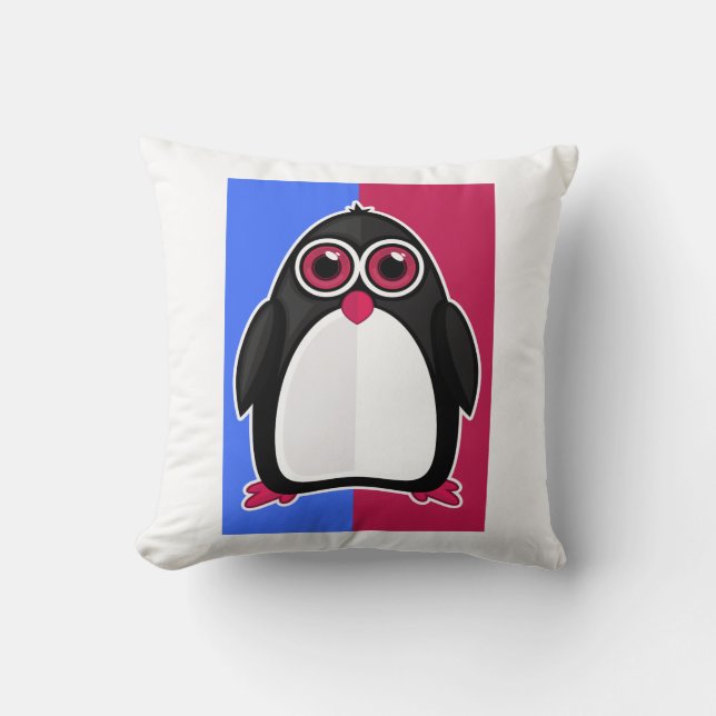 Cojín Decorativo Penguin Retro (Anverso)