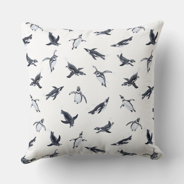Cojín Decorativo Penguin Squadron | Ocean Art Design (Reverso )