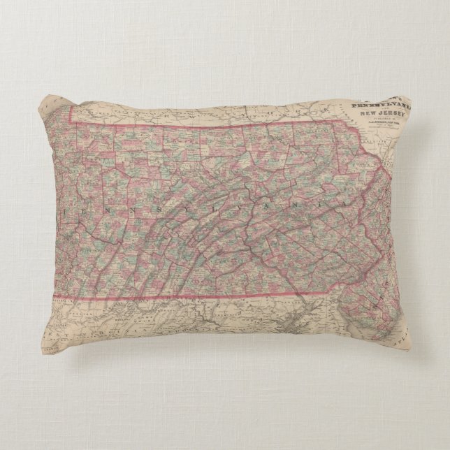 Cojín Decorativo Pennsylvania y New Jersey 2 (Anverso)